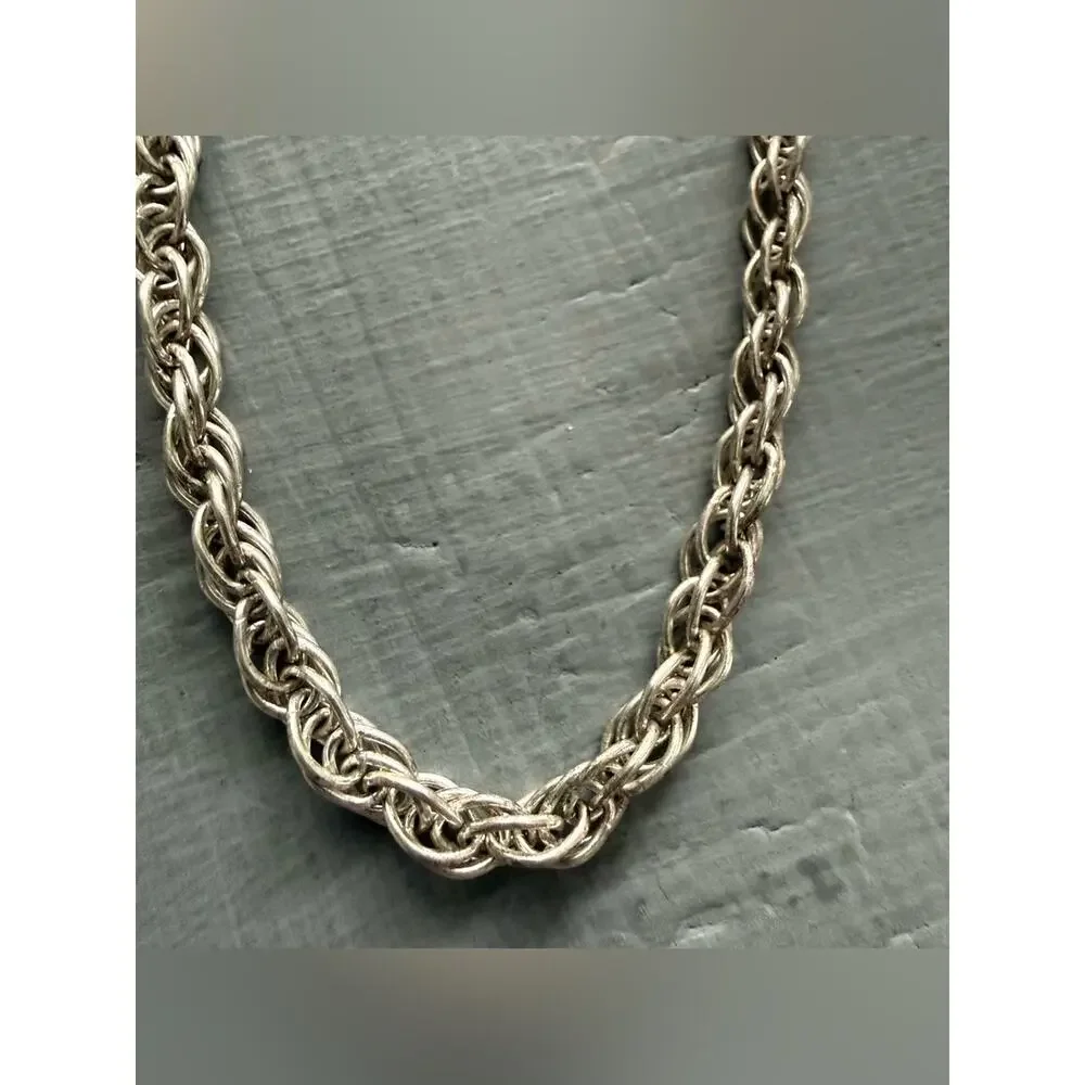 Stefani Argento 925 Sterling Silver Rope Bracelet